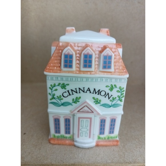 Lenox Other - Vintage 1989, Lenox, spice village CINNAMON house, spice jar, porcelain, cottage
